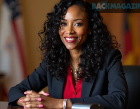 Angela Alsobrooks smiling, showcasing her net worth growth from lawyer to U.S. Senator.