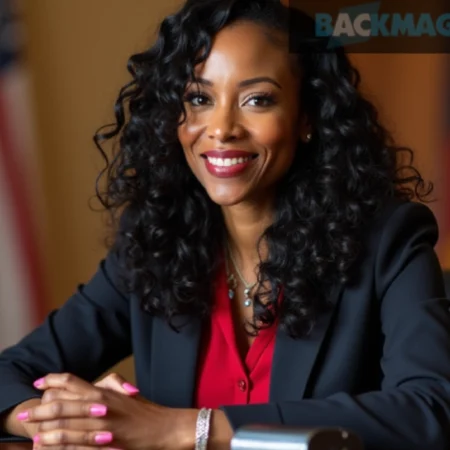 Angela Alsobrooks smiling, showcasing her net worth growth from lawyer to U.S. Senator.