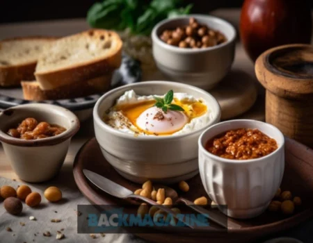 Turkish dish with chickpeas and spices, known as çeciir, served in a bowl.