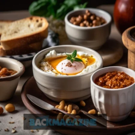 Turkish dish with chickpeas and spices, known as çeciir, served in a bowl.