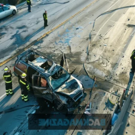 A scene from the Marshall Mears accident Columbia MO showing emergency responders at work.