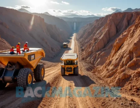 Sibanye Stillwater mine accident scene showing collapsed conveyor at Burnstone gold project