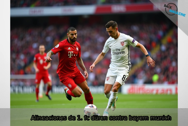 alineaciones de 1. fc düren contra bayern munich: Düren's defensive formation vs Bayern's attacking lineup