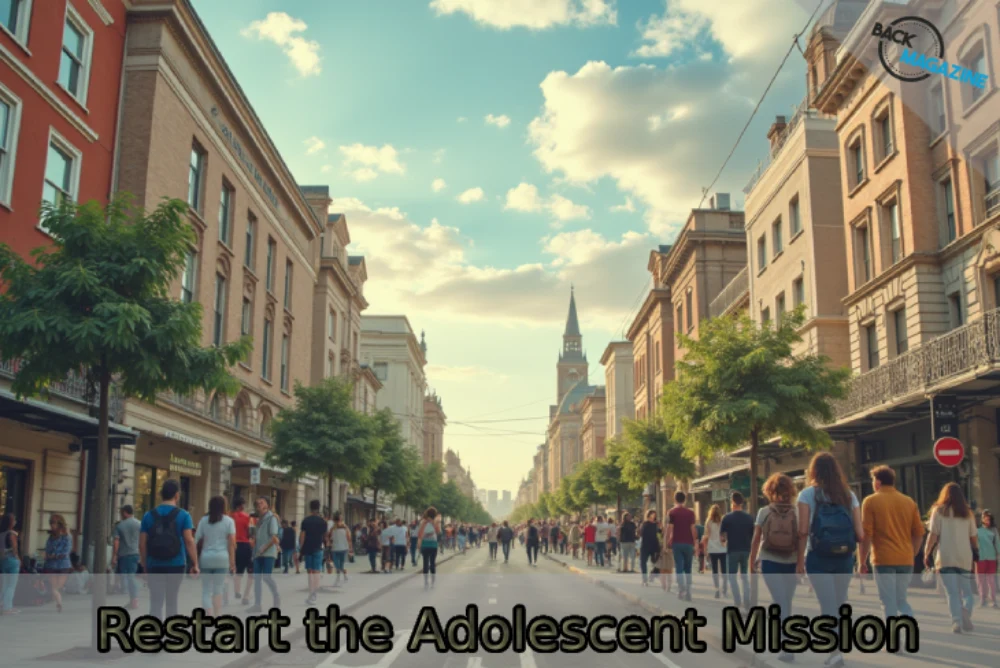 Diverse group of smiling teenagers participating in restart the adolescent mission activities.