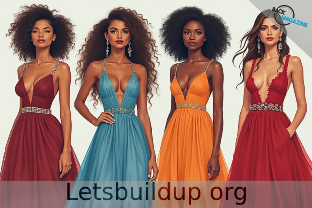 A stunning evening gown on display at Miss Universe showcasing the theme 