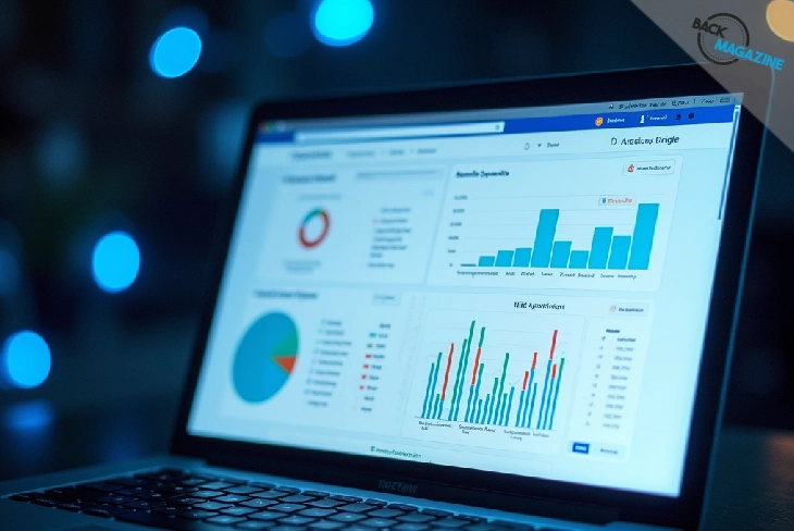 Social network financials interface-design.net Facebook dashboard showing financial analytics and user-friendly design.